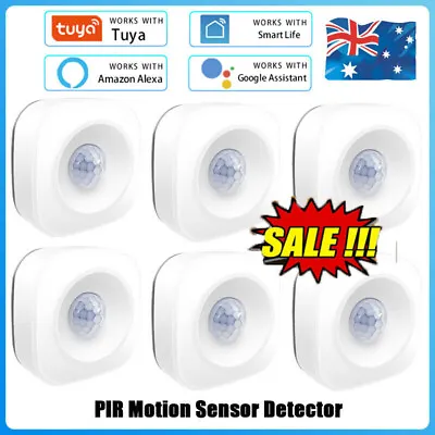 $69.96 • Buy Tuya WiFi Smart PIR Motion Sensor Alarm Detector Work With Alexa & Google Home