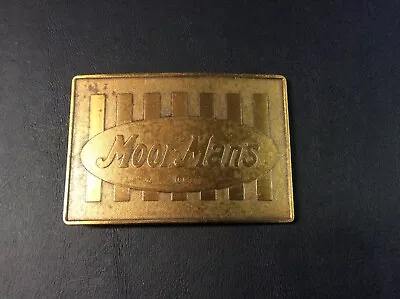 Vintate Moormans Feed Brass Belt Buckle (Very Good) • $18