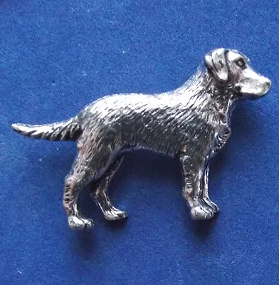 Pewter Labrador Retriever Dog Brooch Pin  Quality • £8.80