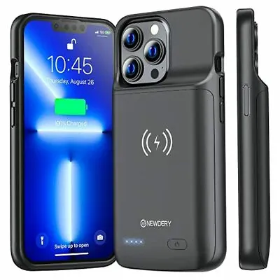NEWDERY Battery Case For IPhone 13 Pro & IPhone 13 4800mAh Qi Wireless Extended • £40.14