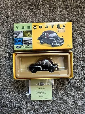 £12.99 • Buy Corgi Vanguards 1:43 VA5802 Morris Minor Convertible (Black & Maroon)