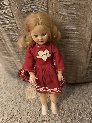 Vintage Hard Plastic 7.5  Mary Hartline Cheerleader Doll • $15.95