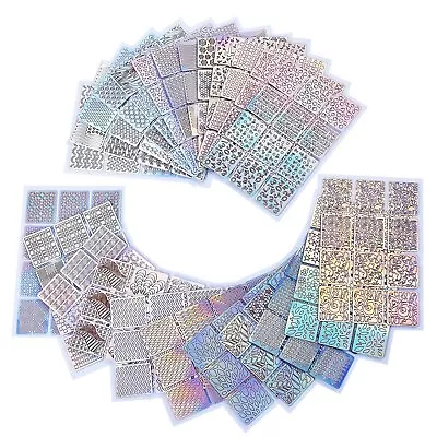 24 Sheets Nail Vinyl Stencil Stickers For Nail Art Design Supplies • $13.50