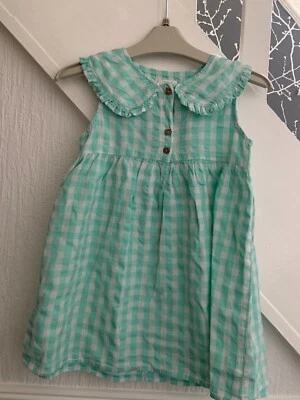 £2.50 • Buy Next Girls Age 3-4 Years Blue & White Check Summer Dress