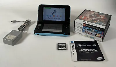 $189.99 • Buy Nintendo 3DS XL Bundle Handheld Video Game System With Mario Cover Tested Read