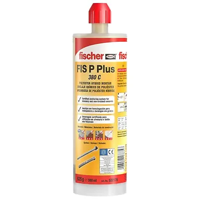 £8.17 • Buy Fischer FIS P Plus 380C Polyester Resin Styrene Free Stud Chemical Anchor 380ml