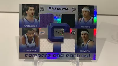 05-06 UD Reflections Compare & Contrast 8 Jersey Kings/Lakers KOBE BIBBY PEJA • $150