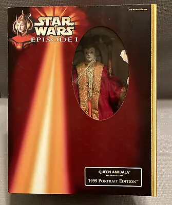 $15 • Buy Hasbro Star Wars Queen Amidala Red Senate Gown Doll 1999 Action Figure