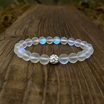 Angel Aura Mermaid Quartz Balance Women 8mm Beads Healing Reiki Bracelet Gifts • $10.88