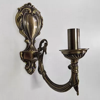 Litecraft Wall Light Edwardian Styled B22 Candle 1 Arm - Brass Clearance         • £39.99