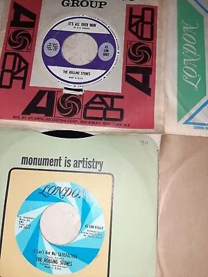 Lot Of Vintage Rolling Stones 45 Rpm's  Early London Version Vinyl  • $20