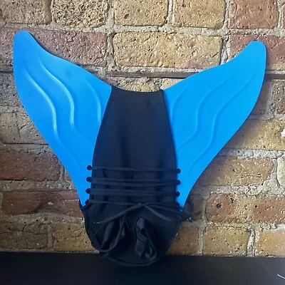 Blue/teal Mermaid Swimming Tail Monofin Fins One-piece Flipper Swim Fins. Small • $20