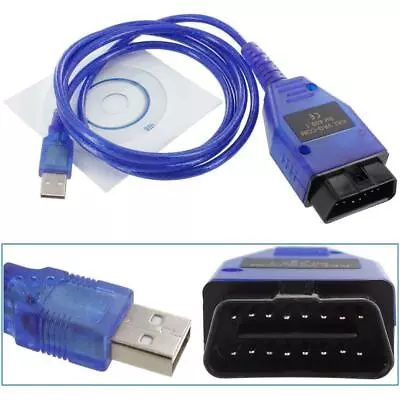 AUB-Cable For VAG-COM VCDS Scanner Tool OBD2 II KKL FTDI 409.1 VW Audi Ross Tech • $12.99