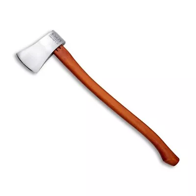 Marbles No 10 Camp 5  Satin Finish Stainless Steel Axe Head Brown Wood Handle • $28.99