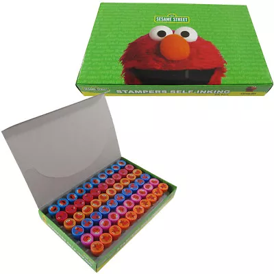 60pc Elmo Sesame Street Self Inking Stamp Set Kid School Supplies Party Favors • $30.62