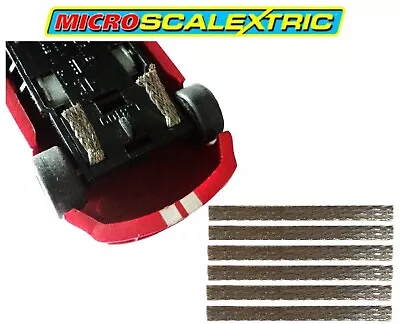 GENUINE Official Micro Scalextric Pickup Contact Braids For All Cars 6 Pack NEW • £2.25