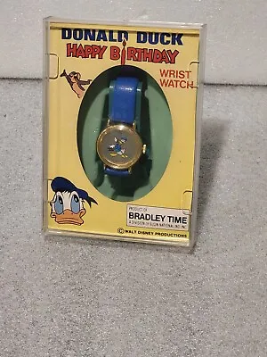 Walt Disney Donald Duck Birthday Watch By Bradley Time • $65