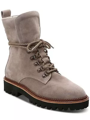 SANCTUARY Womens Beige Lug Sole Cushioned March Block Heel Lace-Up Booties 9.5 M • $33.99