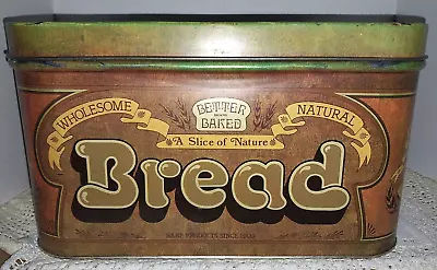 $29.95 • Buy Vintage 1970's Cheinco Made In America Metal Bread Box Tin Better Baked Brand