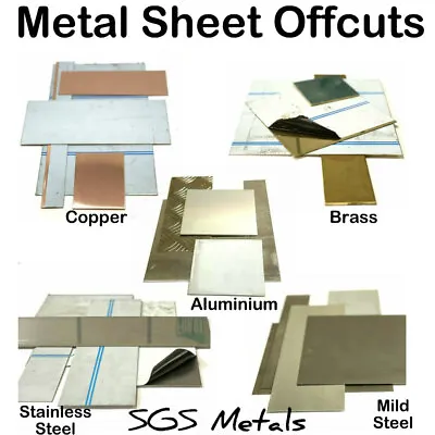 1.5 Kg Sheet Metal OFF CUTS  Brass Copper Stainless Zintec Galvanised Mild Steel • £6.62