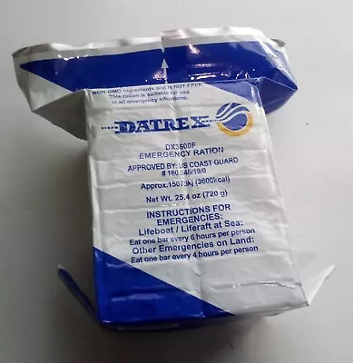 DATREX Emergency Food Ration  MRE-18 Bars Coconut Military • $19.99