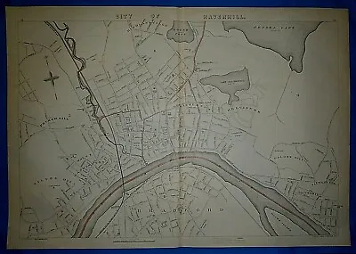 Vintage 1891 Atlas Map ~ CITY Of HAVERHILL MASSACHUSETTS  Antique & Authentic  • $45.95