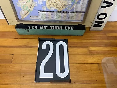 Ny Nyc Bus Roll Sign Section #20 Mylar 16  X 11  Vintage Collectible Home Decor • $39.99