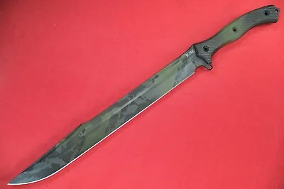 Busse Combat F-16 .22” Saber Ground Gren/Blk Urban Camouflage Cerakoted W/Fuller • $1390