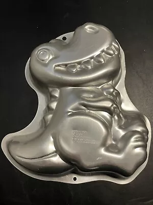 Vintage Wilton Dinosaur T-Rex Aluminum Cake Pan W/ Insert And Instructions • $7.89