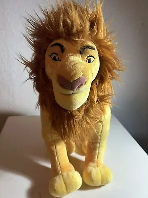 Disney Store Simba Mufasa 14  The Lion King Medium Plush Stuffed Animal Toy • $40