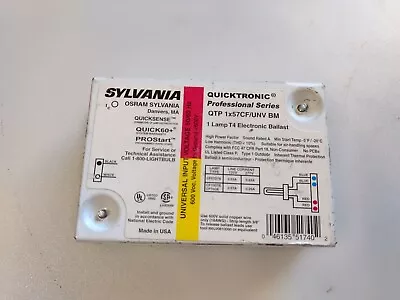 Sylvania Quicktronic QTP 1x57CF/UNV BM   1 Lamp T4 Ballast • $11.99