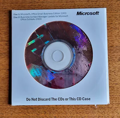 Microsoft Office 2003 Small Business EDITION  For Windows With Media And License • $11.25