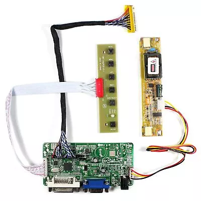 DVI VGA LCD Controller Board For 17  B170PW02 V0 B170PW07 V0 2CCFL LCD Panel • $23