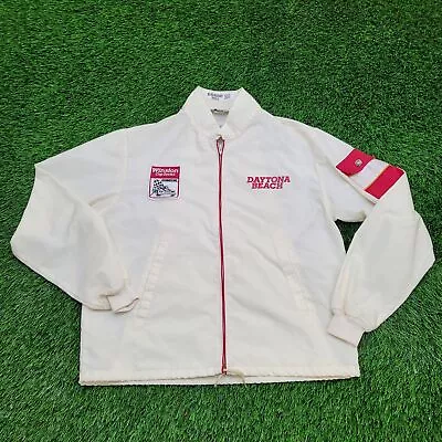 Vintage NASCAR Winston Cup-Series Windbreaker Jacket M-Short 22x25 Daytona 80s • $79.89