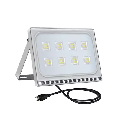 Plug-in 10W-100W LED Flood Light Outdoor Yard Spotlight Security Wall Lamp US • $15.99