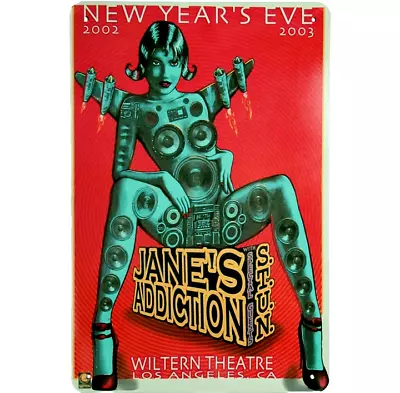 Janes Addiction Vintage Metal Sign Rock & Roll Poster Retro Tin Sign 12x8 • $13.50