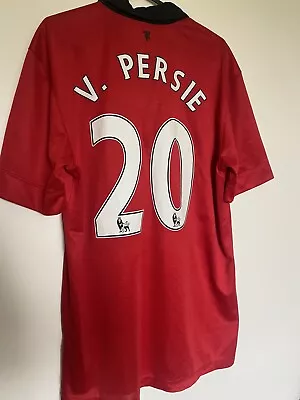 Manchester United 2013/14 Home Shirt Medium Mens VAN PERSIE • £32.50