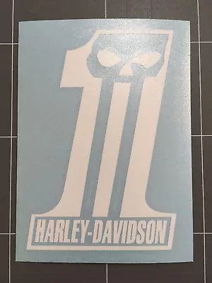 $9.99 • Buy Harley Davidson Stickers Gloss White Vinyl Avery Graphics