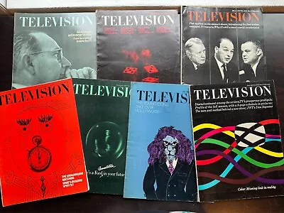 7 VTG 1960s Television Magazine - Industry Broadcasting Cartoons News Soaps • $49.99