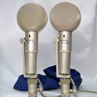 SONY C-500R Condenser Microphones 1970s Lots Of 2 Tested Neumann U47FET • £7559.42