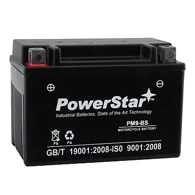 PowerStar YTX9-BS Battery Compatible With Triumph Street Triple R ABS 2014 • $31.25