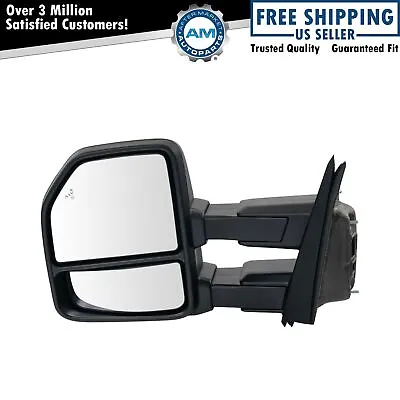 Towing Mirror Power Heater Folding Signals BSM Checkered LH For F150 • $235.49