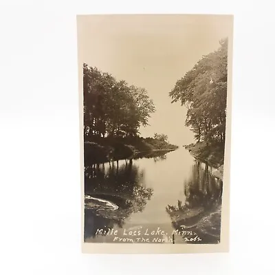 RPPC Photo Postcard Mille Lacs Lake MN Minnesota From The North Unposted • $5.99