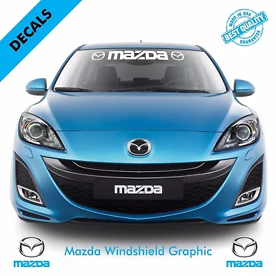 Mazda Windshield Vinyl Decal Sticker Vehicle Graphics |37 • $15