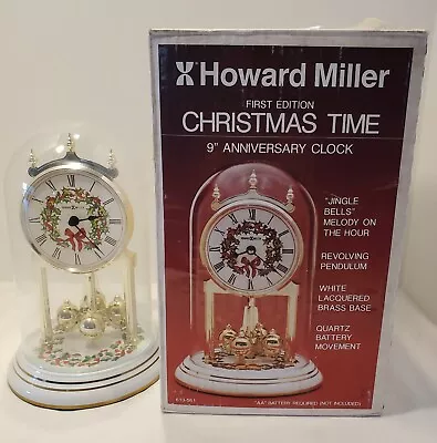 Vintage Howard Miller 1st Edition Christmas Time 9  Anniversary Clock • $49.95