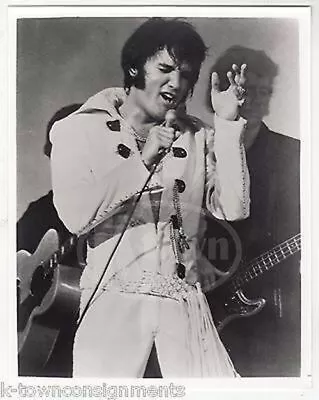 Elvis Presley Rock Music Vintage Belting It Live On Stage Promo Photograph • $29.98