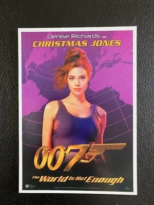 NEW - 2 X Film Postcards For 'The World Is Not Enough' (James Bond 007) • £1.99