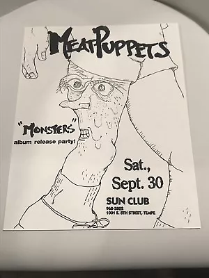 Meat Puppets Gig Flyer Monsters Release Party • $49