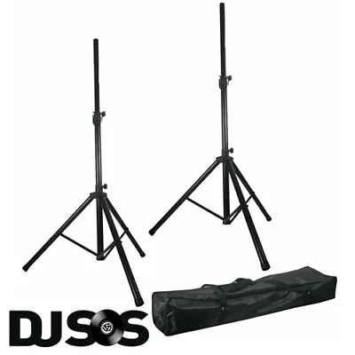 Pulse SSKIT1 Pair Adjustable PA Speaker Stands & Carry Bag 30kg 1230mm - 1915mm • £50.50