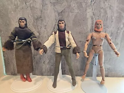 MEGO PLANET OF THE APES Cornelius Zira & Dr. Zaius Action Figures RARE 1974 VTG • $74.95